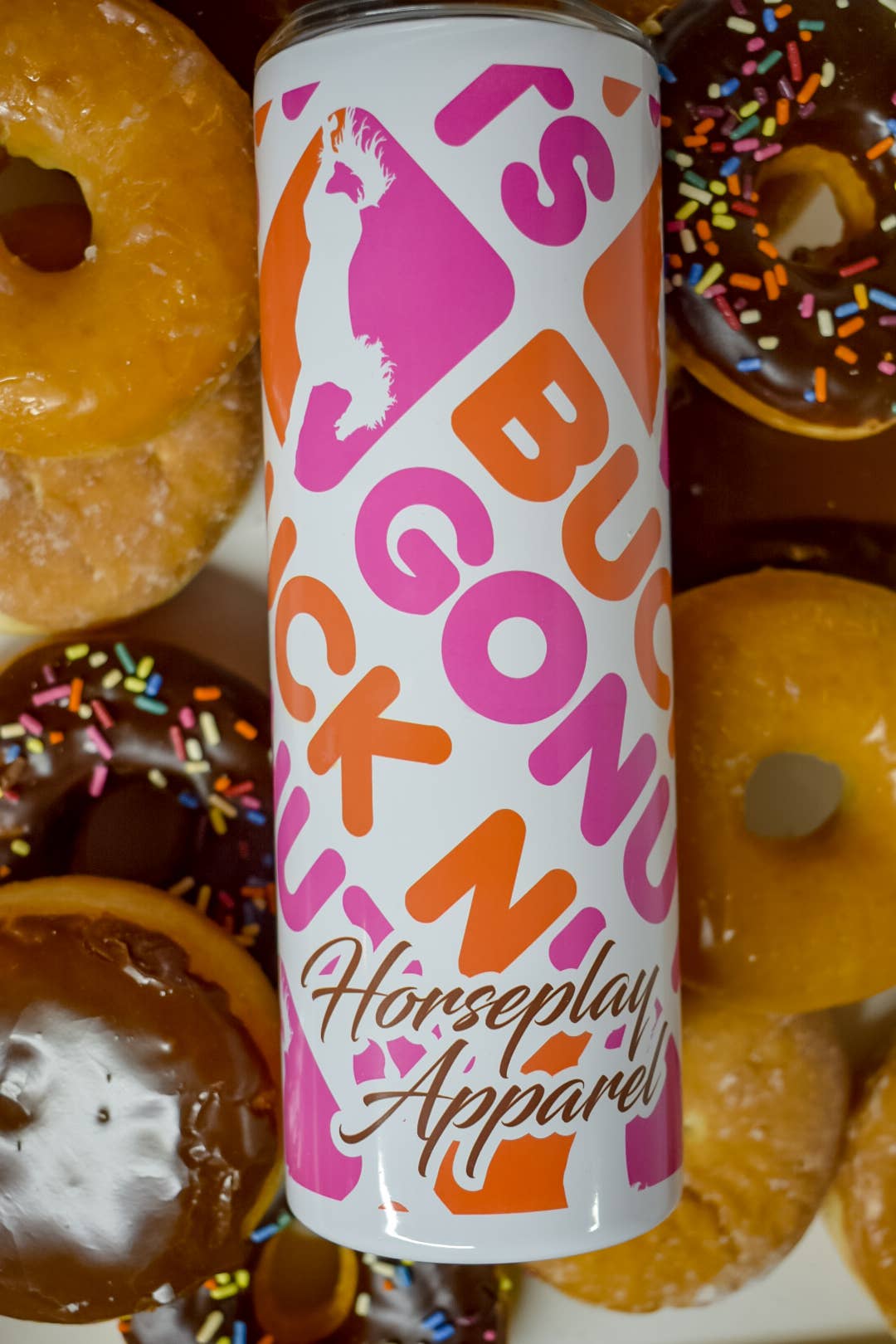 Horseplay Apparel - Wholesale Insulated Mug/Tumbler - Buck N' Go Nuts Coffee Tumbler1