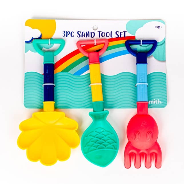 Toysmith - Wholesale Toy Set - Kids - Toysmith 3-Piece Sand Tool Set0