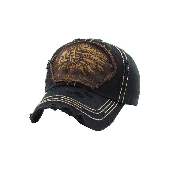 Hana – wholesale Baseball cap – Women's – BRAVE SOUL Vintage Distressed Baseball Cap