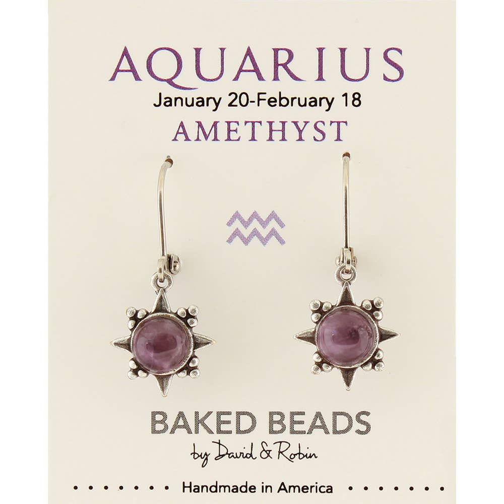 Baked Beads - Vente Boucles d'oreilles pendantes - Boucle d'oreille en pierre naturelle Zodiacstone5