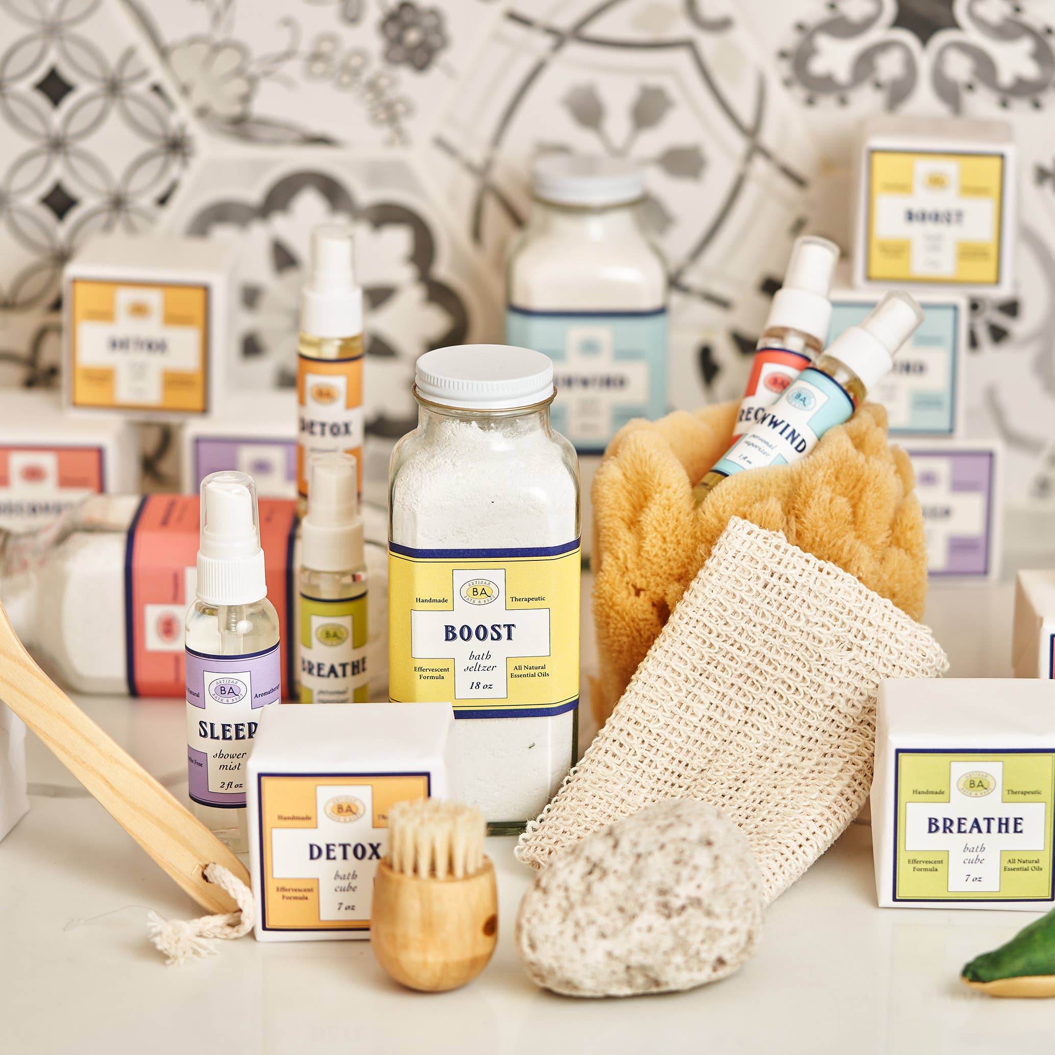 Baudelaire - Wholesale Bath Bomb/Fizz - Effervescent Cubes 7oz Assortment - 1 of Each3