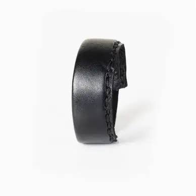 Bracciale Obsidian Cuff – Bracciale da uomo in pelle nera con mano per la vendita all'ingrosso da parte di The Dark Men