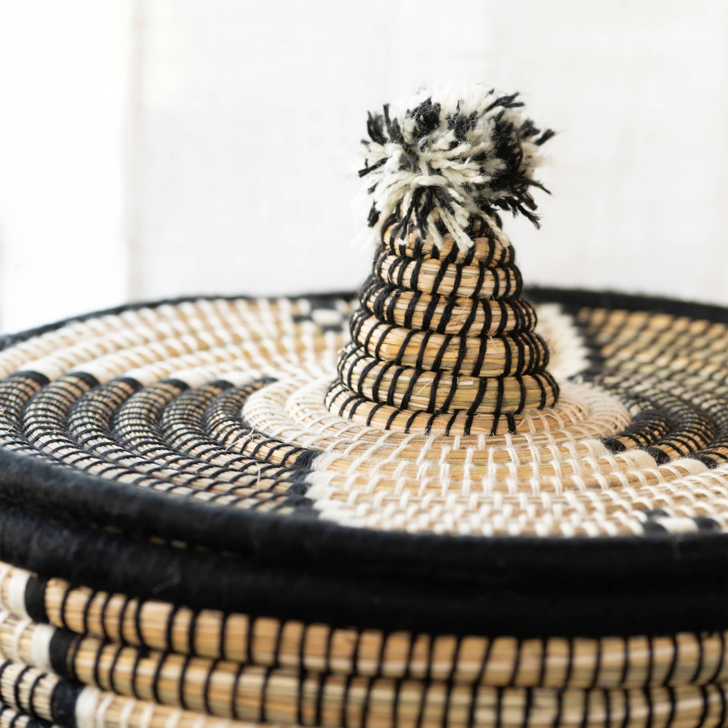 Collection Maroc - Vente Paniers à linge - Panier à linge motifs ethniques noir 60 cm4