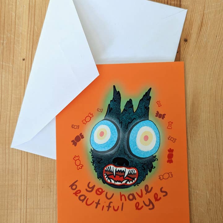 Sadsquatch - Wholesale Everyday Greeting Card - You Have Beautiful Eyes - Over the Garden Wall Card