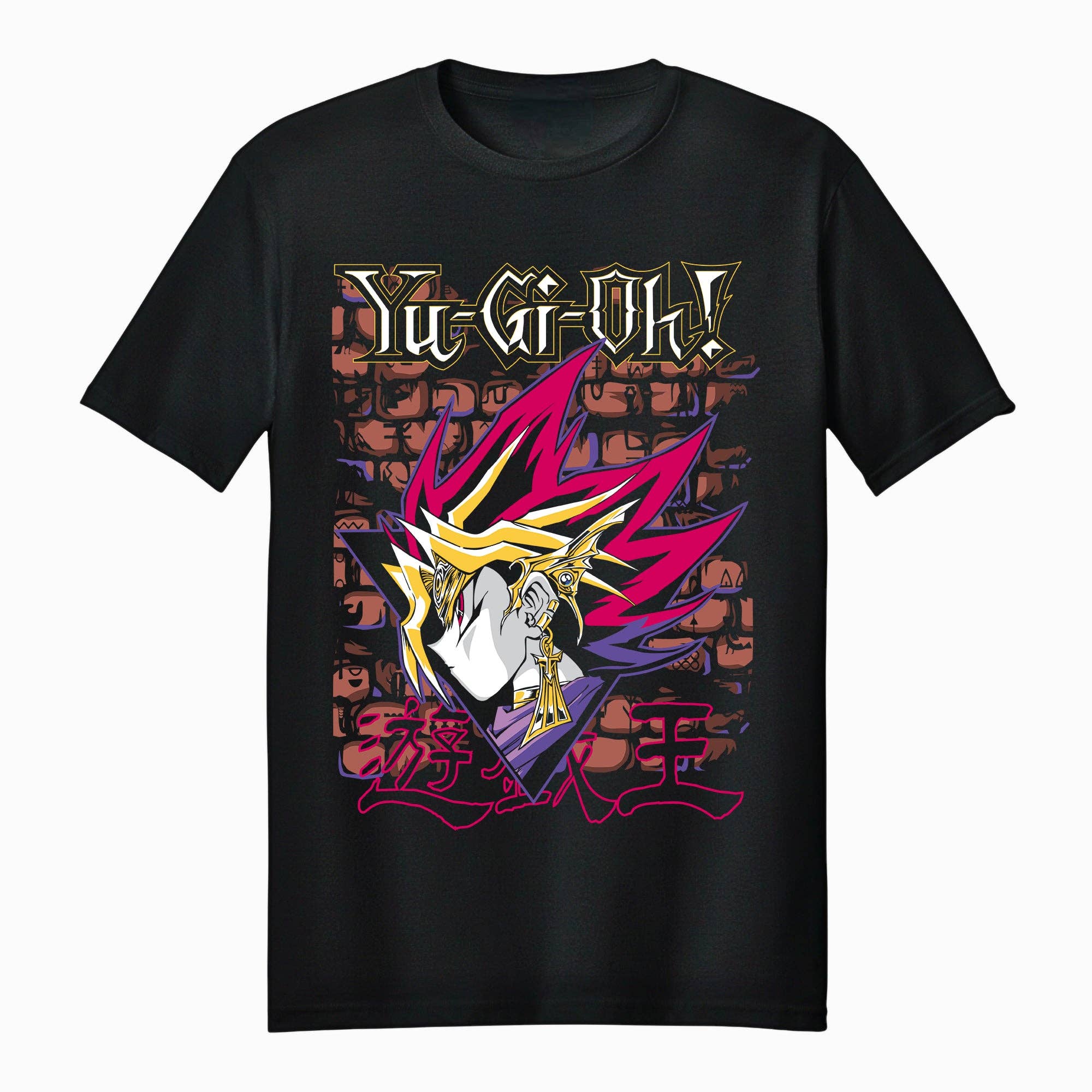 Fundom - Vendita all'ingrosso Maglietta stampata - Unisex - Maglietta unisex per adulti Yu-Gi-Oh! Faraone Atem Regno delle Ombre0