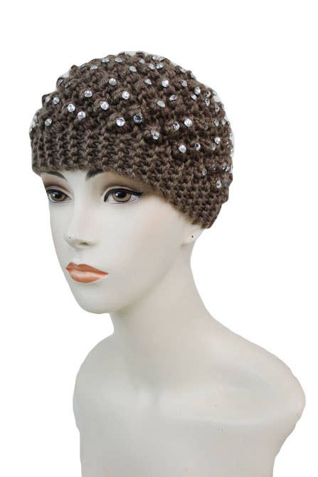 Cap Zone - Vendita all'ingrosso Fascia per capelli - Donna - Lavorato all'uncinetto con cerchietto interamente in strass7