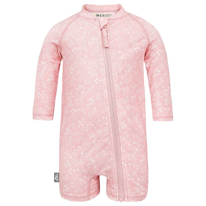 Pink Prairie | Kids One Piece UV Sun Suit for wholesale by Jan & Jul