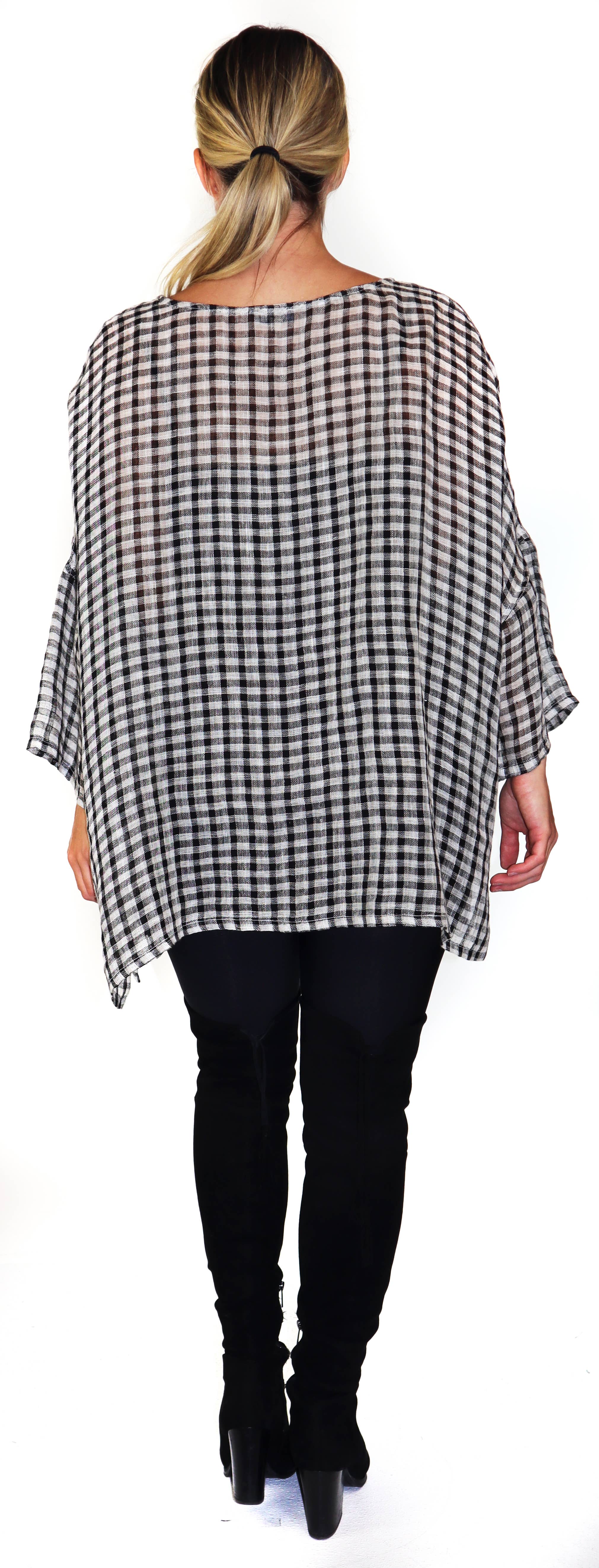 LINEN AND GAUZE - Wholesale Tunic - Women's - 3263  Linen Gauze Tunic1