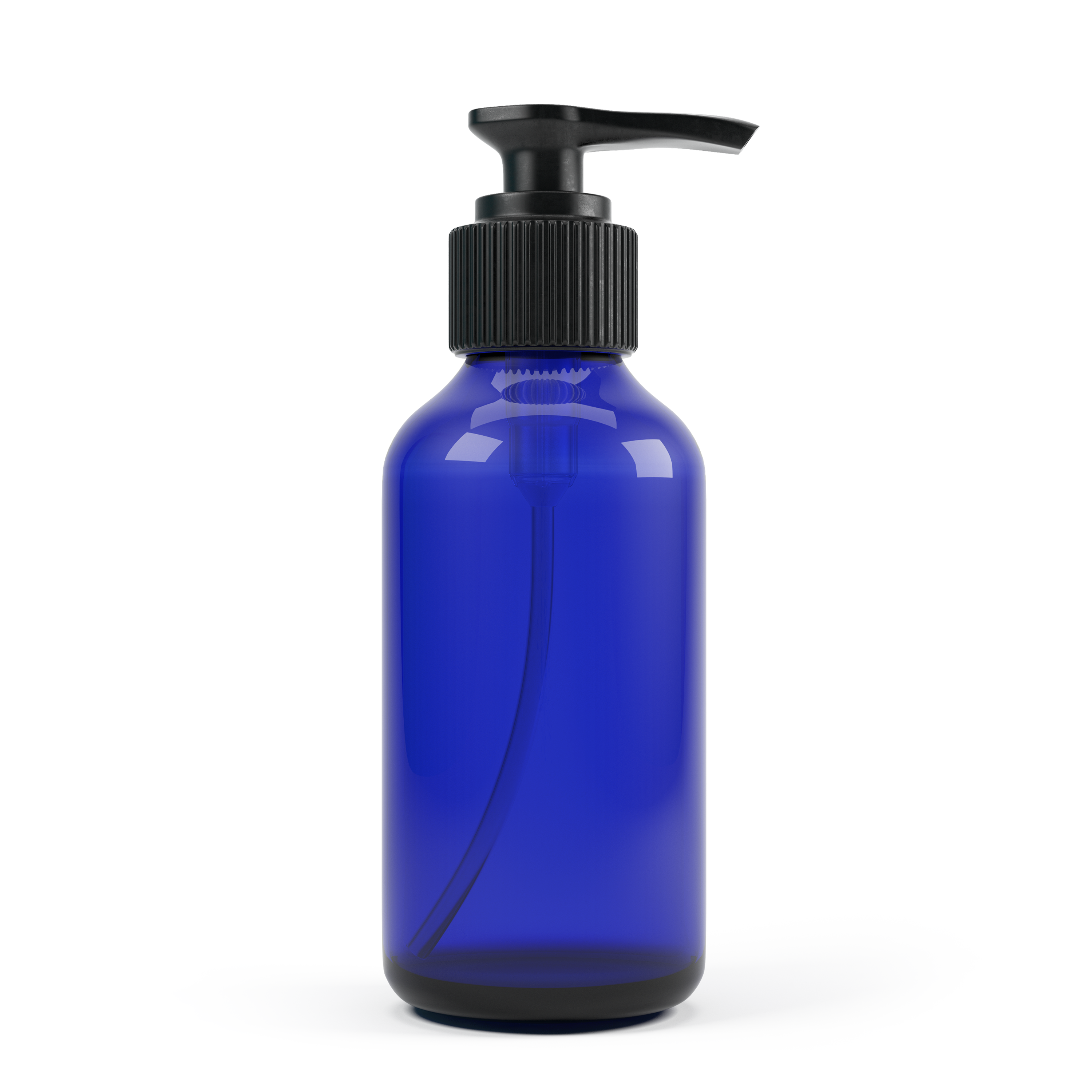Matrix Aromatherapy - Wholesale Soap Dispenser - 8oz Empty Blue Glass Lotion/Soap Bottle2