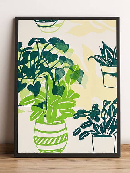 Plant Pots Art Print *unframed for wholesale by VICTROLA DESIGN