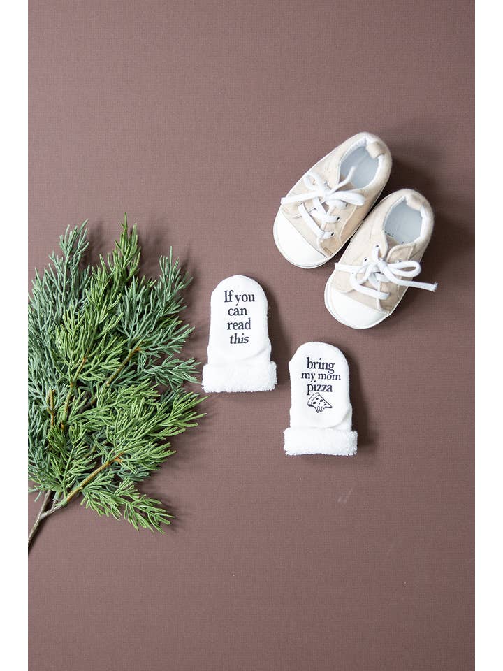 Dorothy’s Reason - Venta al por mayor Calcetines - Bebés - Calcetines para bebé Bring My Mom Pizza | Artículos para bebé de género neu2
