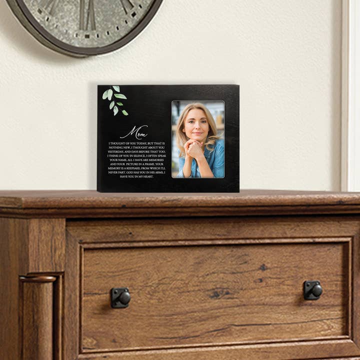 LifeSong Milestones - Wholesale Picture Frame - Mom Bereavement Memorial Photo Frame: I Thought Of You Today4