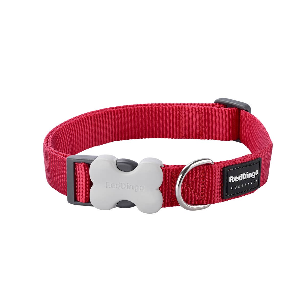 Bucklebone Dog Collar Classic Red for wholesale on Faire