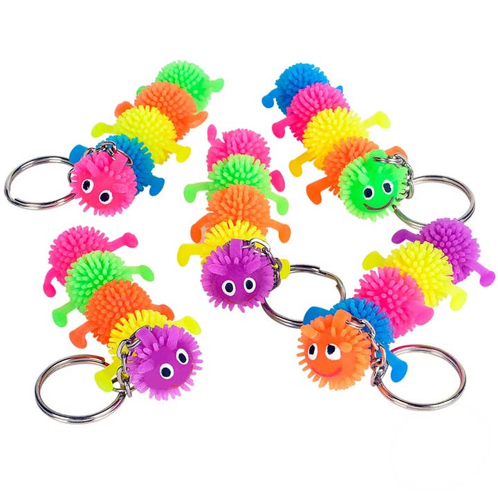 PR GROUPS LLC - Wholesale Keychain - Kids - Caterpillar Keychains Kids Toys0