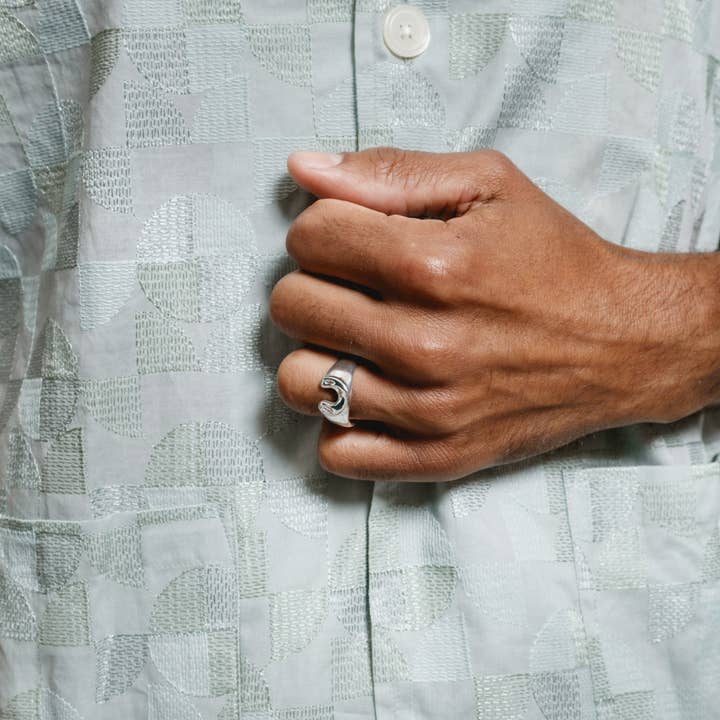 Wolf Circus Jewelry – Anel de sinete por atacado – Anel em ferradura em prata esterlina2