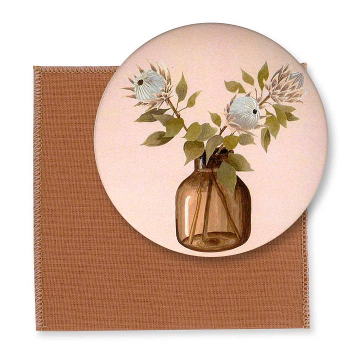 Miroir de sac Protea pour la vente par MÉLANIE VOITURIEZ