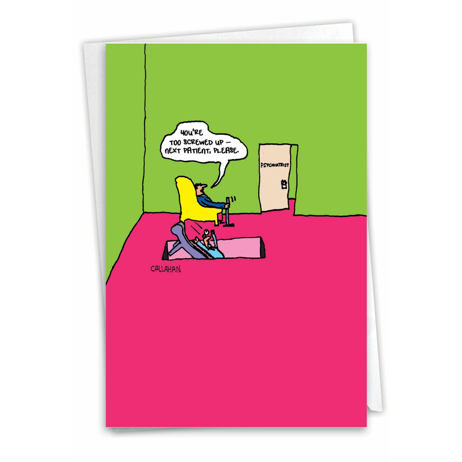 NobleWorks - Wholesale Everyday Greeting Card - All Occasions Card - John Callahan’s Down The Hatch0