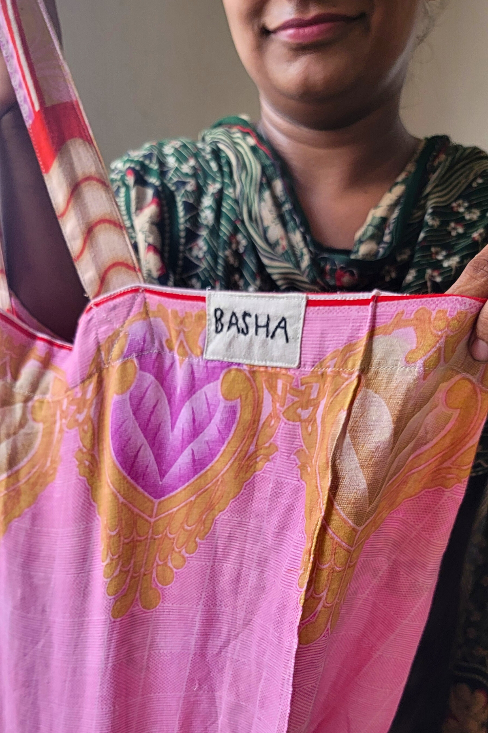 Basha Boutique - Wholesale Gift Bag - Recycled Sari Gift Bag, Extra Large2