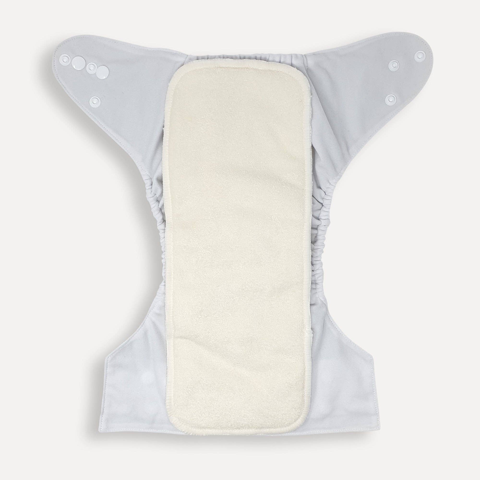 Nora’s Nursery - Venta al por mayor Pañales de tela - Bebés - Magnolia - Pañales ajustables de gamuza ecológicos de 15 piezas8