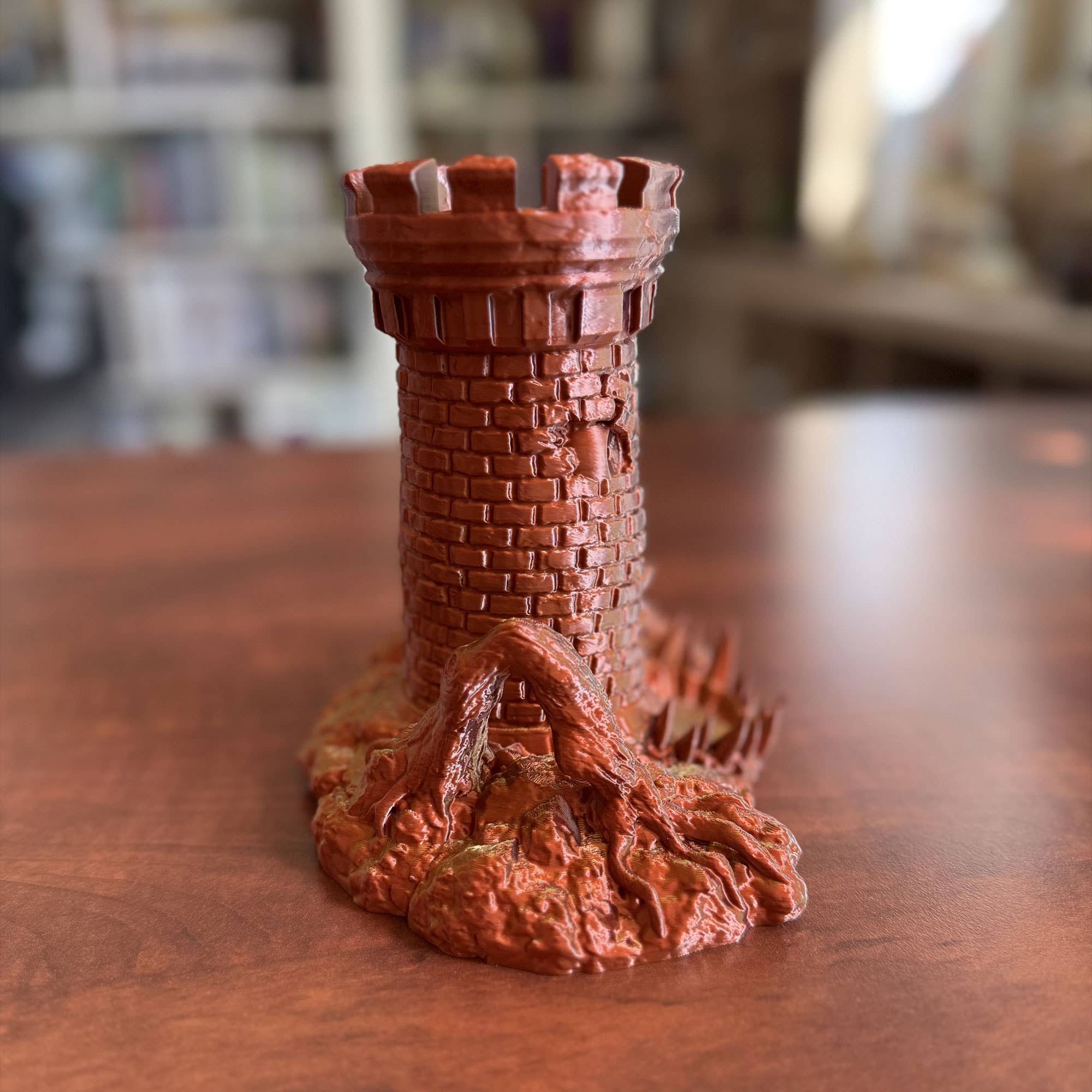 American Carver LLC - Wholesale Dice - Mimic Root Legs Dice Tower | TTRPG, D&D, Pathfinder, CoC5