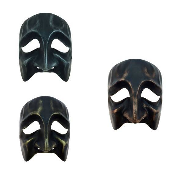 KBW Global Corp. - Wholesale Costume - Unisex - Tragedy Half Mask