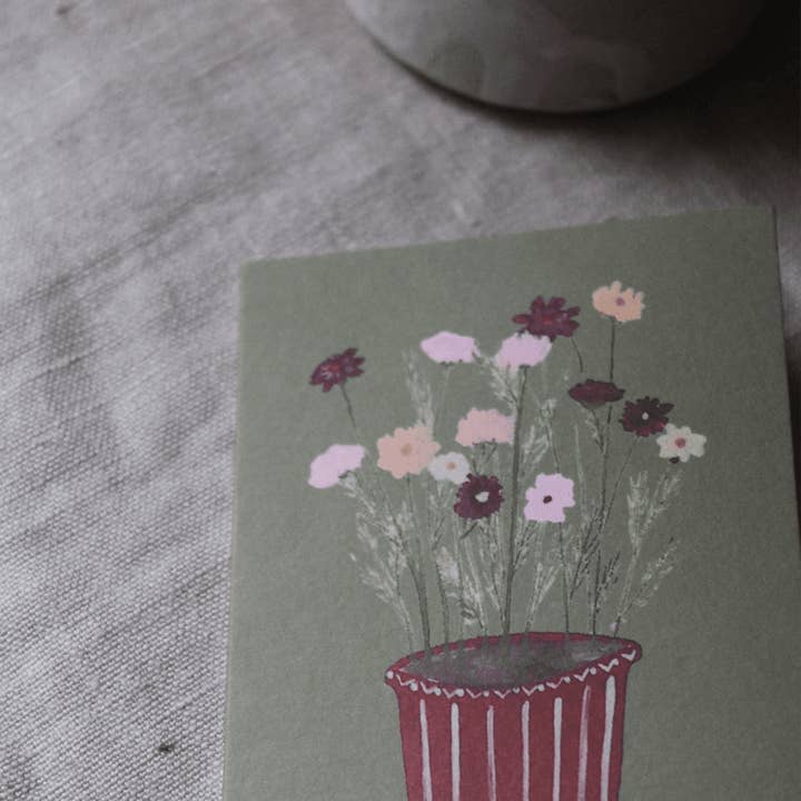 Harriet Watson - Wholesale Everyday Greeting Card - Cosmos Mini Card