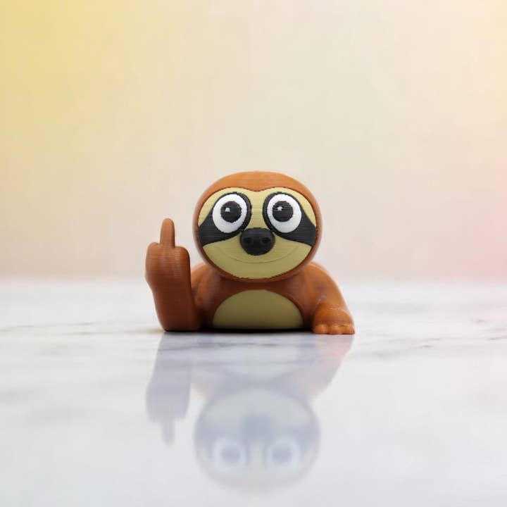Lellume - Wholesale Prank/Gag Gift - Sloth Middle Finger Figurine – Funny Sarcastic Sloth Gift5