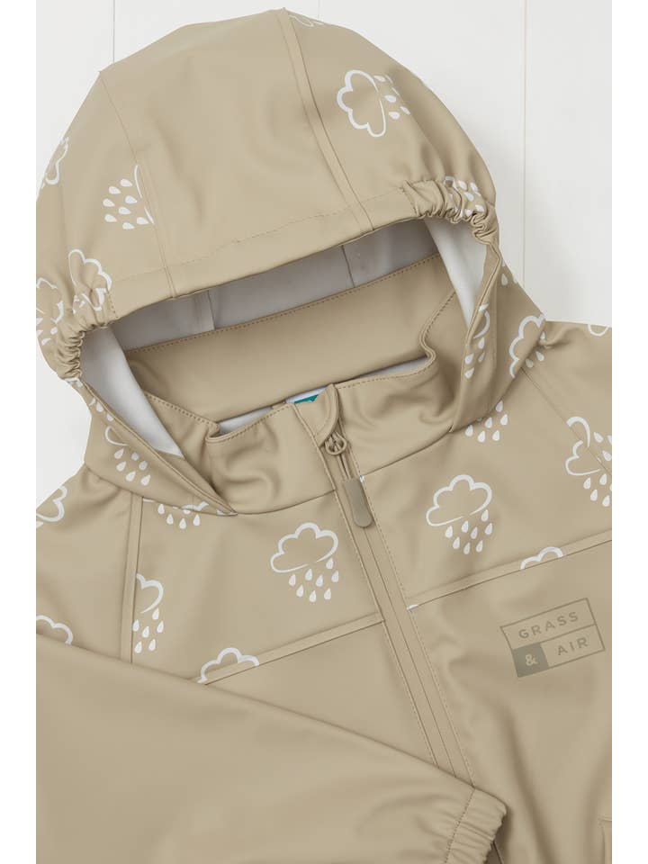 Grass & Air - Wholesale Raincoat – Kids - Stone Colour Changing Kids Rain Jacket 2