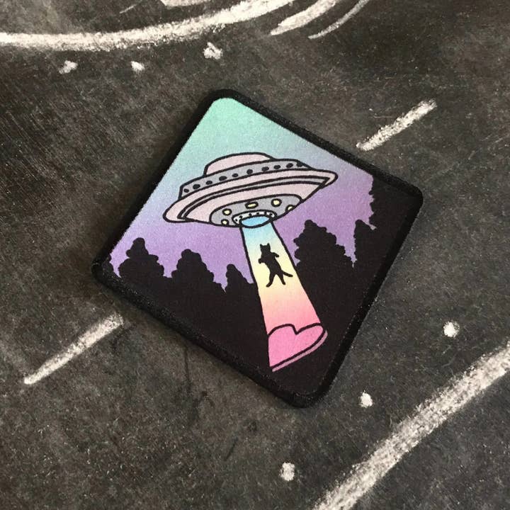 Espi Lane – Großhandel Aufnäher – Aufnäher zum Aufbügeln mit UFO-Katze2