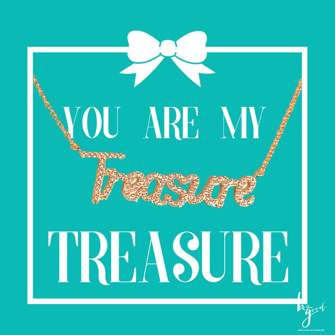 Be the Good - Wholesale Pendant/Charm Necklace - You Are My Treasure Pave Necklace0