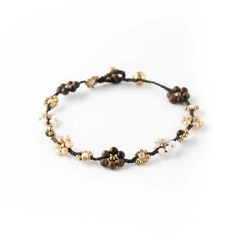 Bali Queen - Wholesale Anklet - Crystal Flower Anklet 5 Pack13