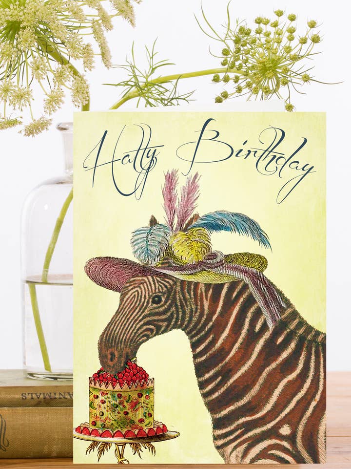 HB214P ~ Fødselsdag Card ~ Hatty Fødselsdag for engroshandel hos Madame Treacle (We cover US import duty)
