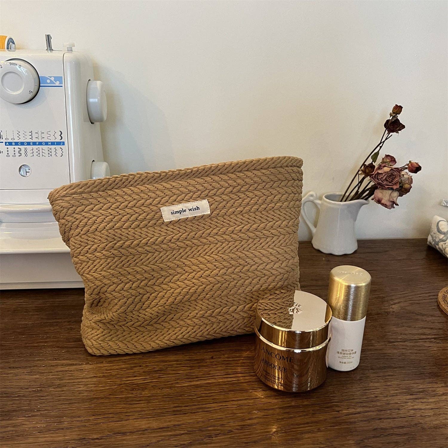 Dipped Shop - Vendita all'ingrosso Borsa per trucchi/cosmetici - Borsa per trucco portatile tinta unita DP25C59810