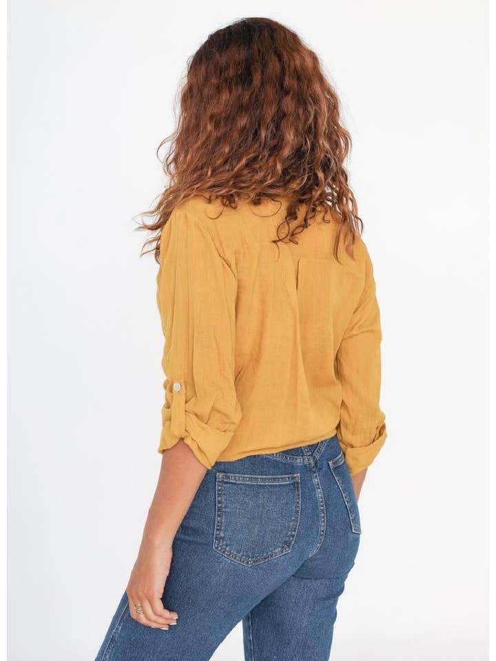 LINEN & COTTON HOUSE – wholesale Tröja med knappar – Dam – BUNDEN BOMULLSSKJORTA 42602 5