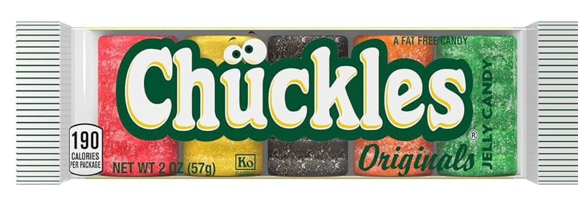 O'Shea's Candies Sweet Shop - Wholesale Hard Candy - Nostalgic 1921 Original 5 Flavor CHUCKLES - 24ct Display Box2