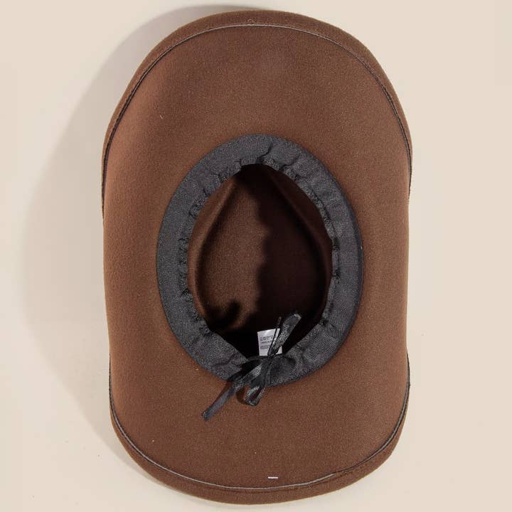 ASSORTED Safety Pin And Rustic Strap Patched Western Cowboy Hat for wholesale on Faire3