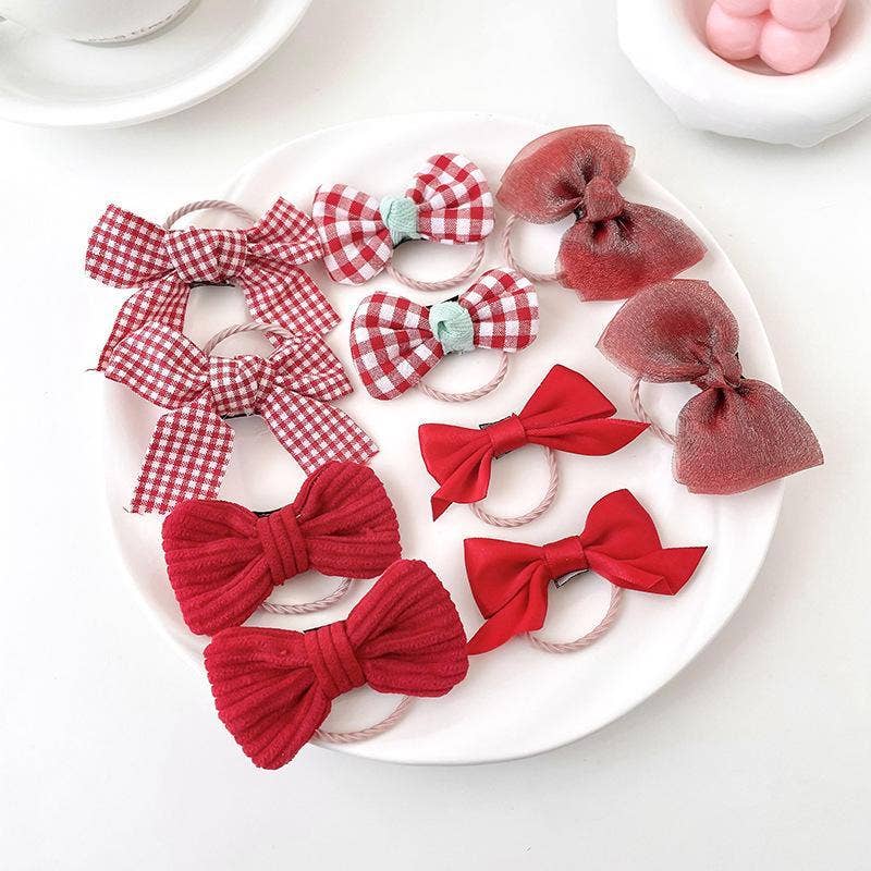 KiddieKickz - Wholesale Hair Bow - Kids - Children's Color Bow Hair Rope High Elasticity3