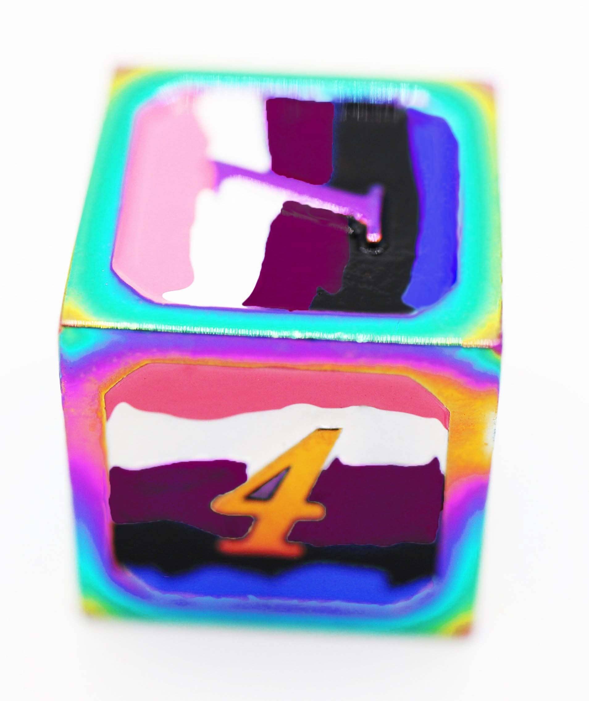 Foam Brain Games - Wholesale Dice - Genderfluid Pride Flag - Metal RPG Dice Set1