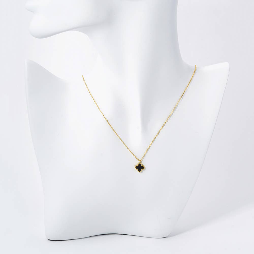 Sensibling Corp. - Wholesale Pendant/Charm Necklace - Gold Dipped Quatrefoil Pendant Necklace15