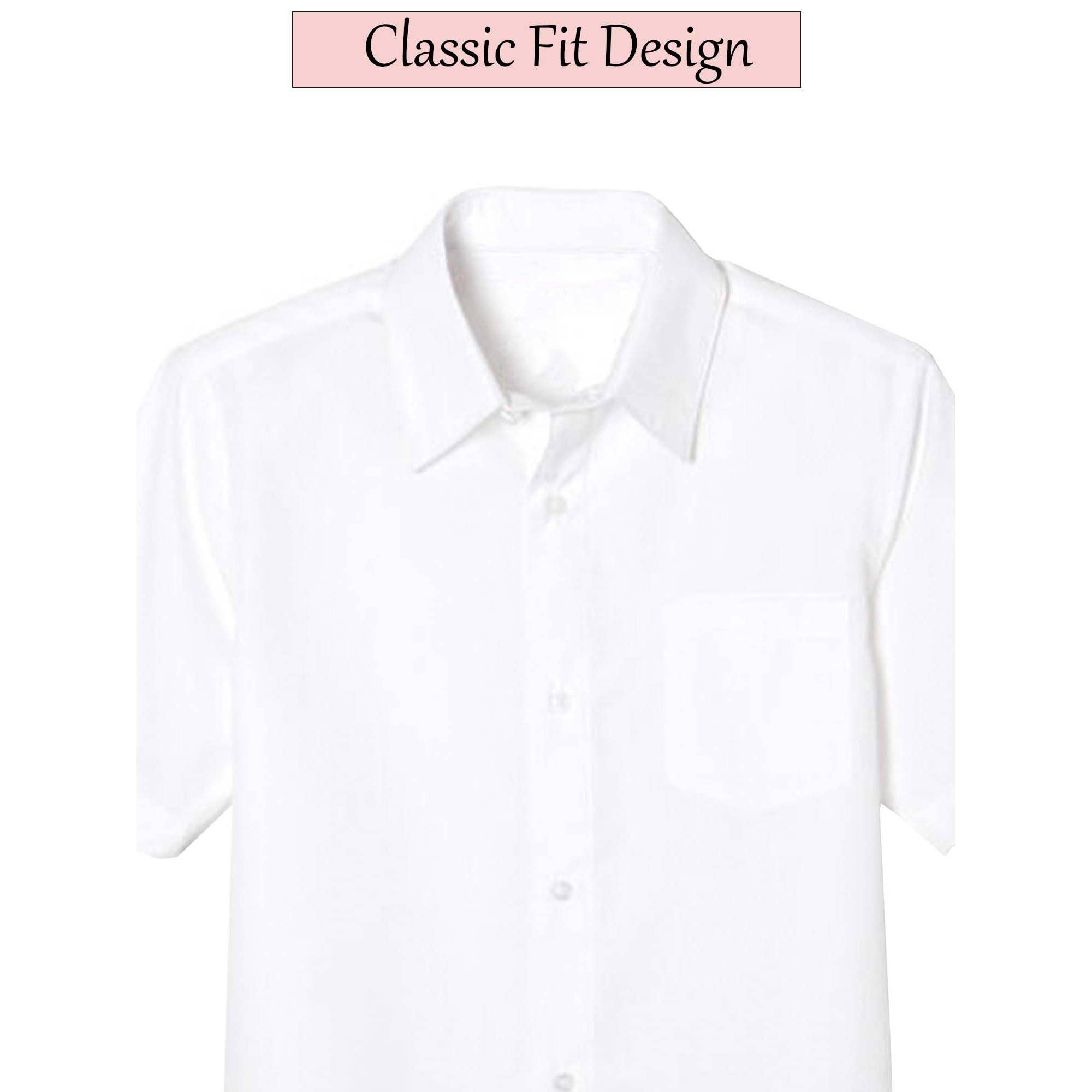 Galaxy By Harvic - Wholesale Button Down Shirt - Kids - Boys Short Sleeve Casual Dress School Uniform Shirts5