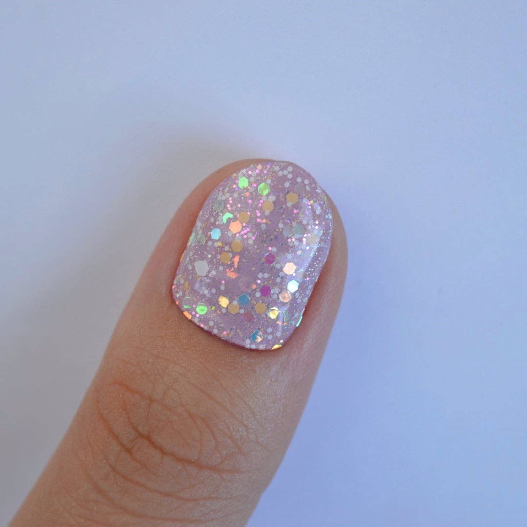 Pink Rhubarb Super Jellies DIY Semi Cured Gel Nail Wraps for wholesale on Faire7