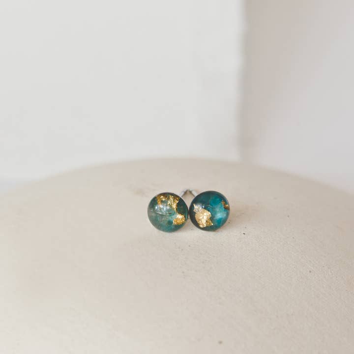 Cameoko - Vendita all'ingrosso Orecchini a bottone - Orecchino con gemma schiacciata, 6 mm3