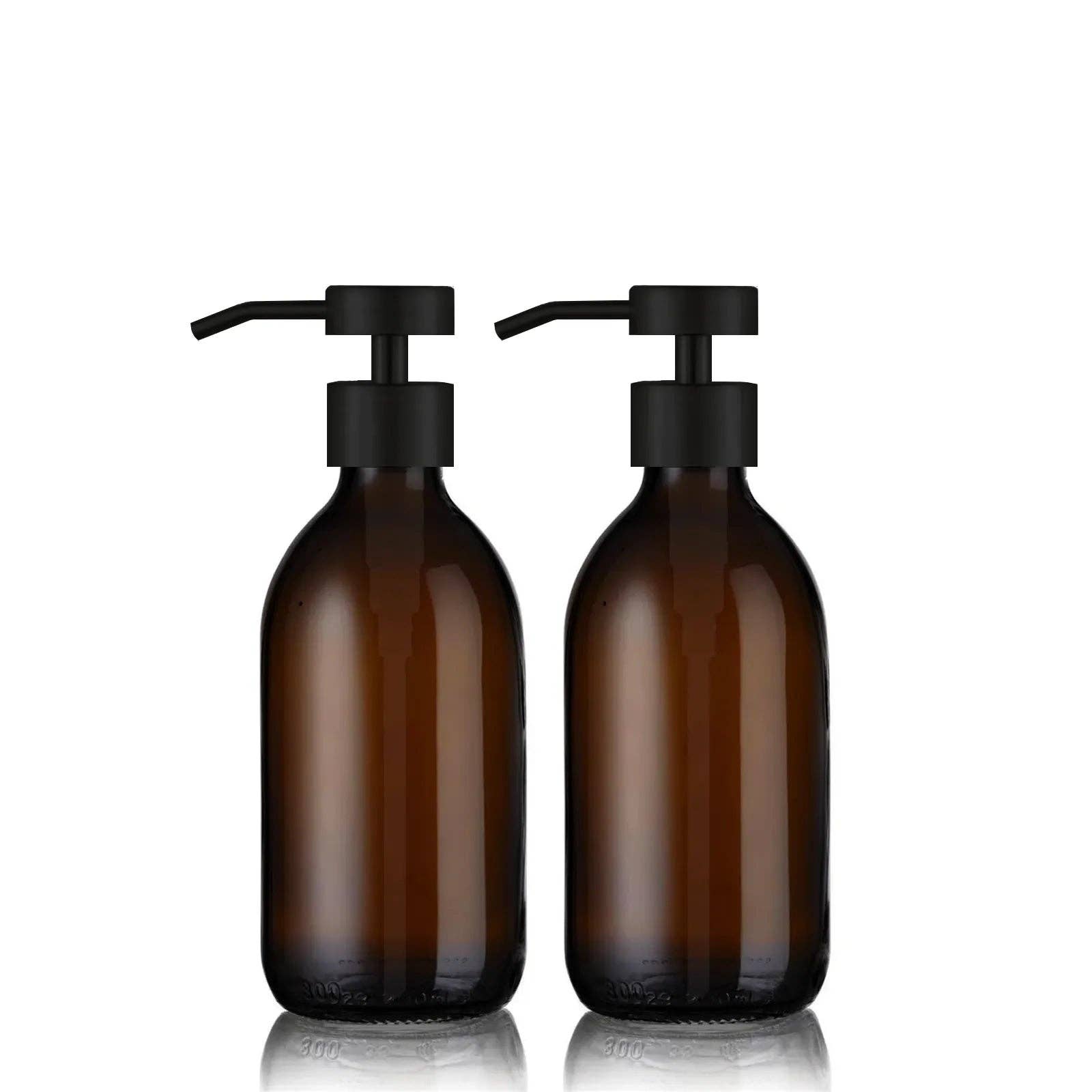 Little Pots - Wholesale Soap Dispenser - Amber glass soap dispenser duo – Stainless steel pump4