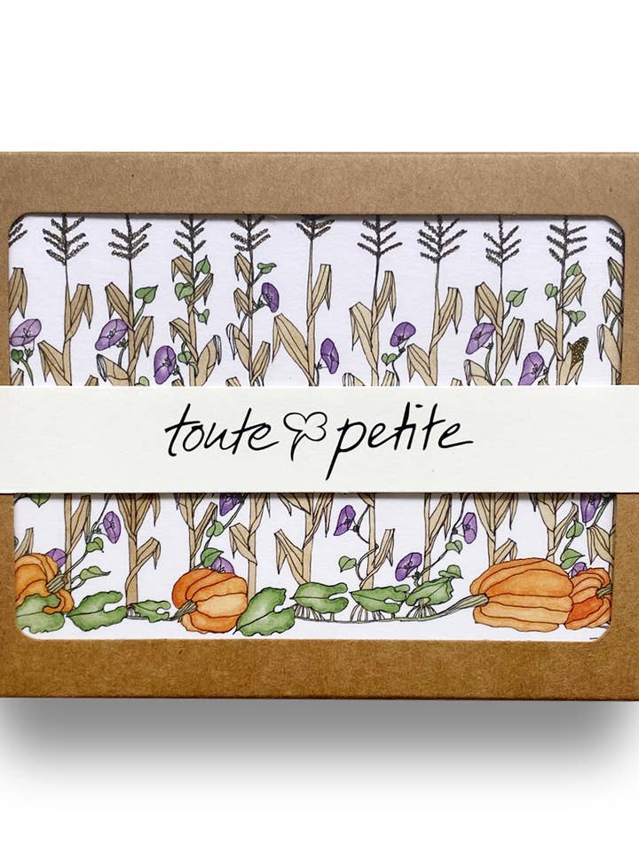 Ensemble de 6 cartes de vœux - Vigne de liseron (paysage) pour la vente par Toute-Petite