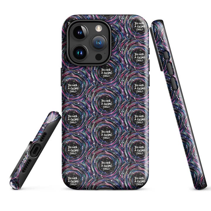 Cosmic Child Pattern Tough iPhone Case for wholesale by Jade Meraki Studios