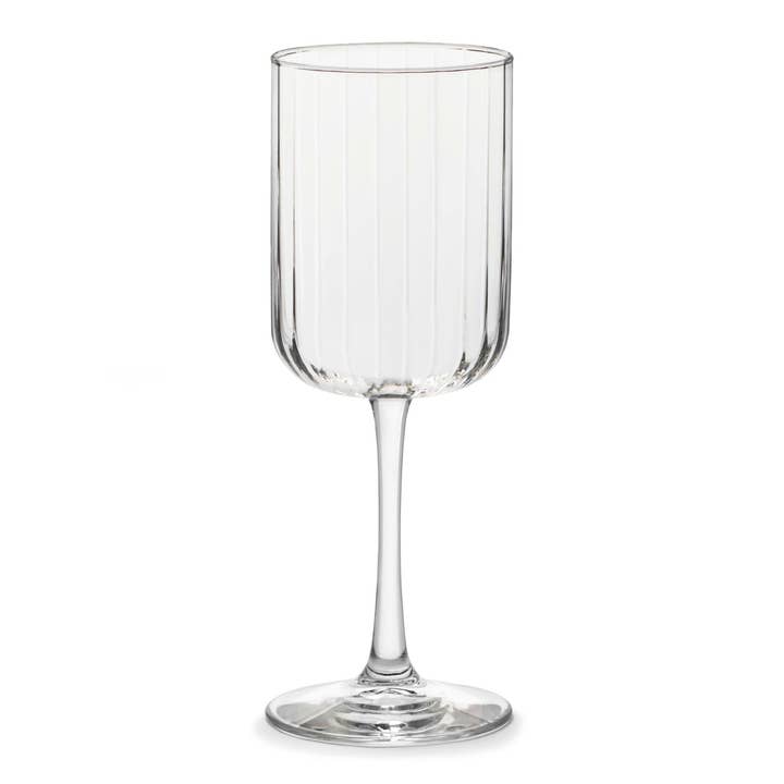 Libbey - Wholesale Wine Glass - Libbey Paneled All Purpose Wine Glasses, 13.5oz, Set of 4