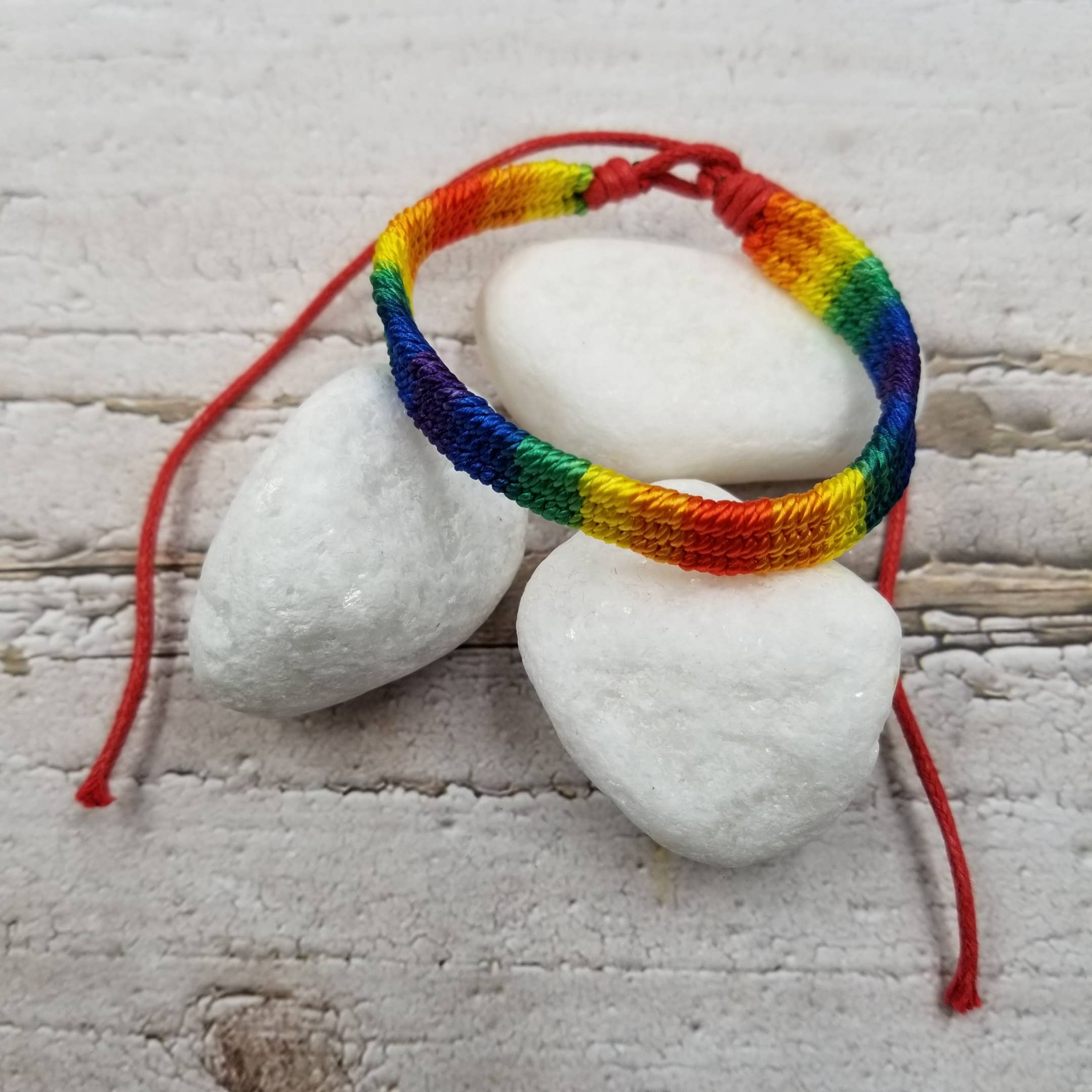 Treasure Wholesale - Wholesale Woven/Braided Bracelet - Handwoven Rainbow Bracelet2