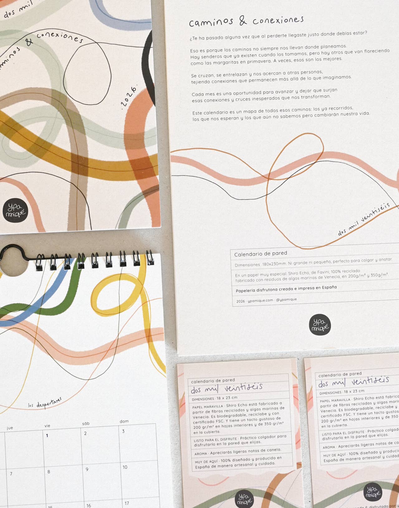 ypamiqué - Wholesale Calendar - 2026 Wall Calendar5