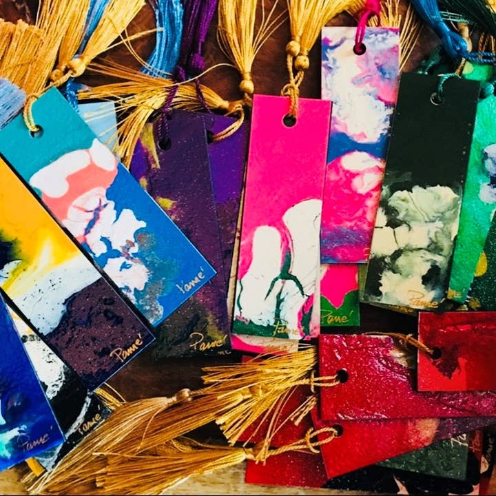 Marque-pages peints à la main - Assortiment pour la vente par Red Canvas Gallery