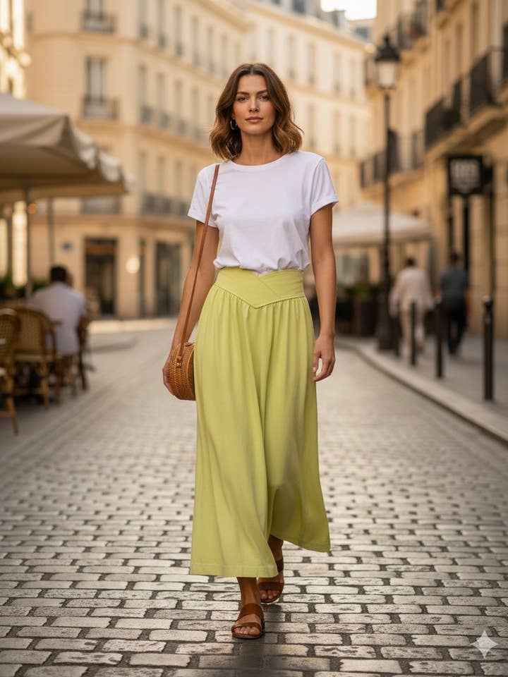 Gonna a tinta unita (07-3603) per la vendita all'ingrosso da parte di aikha